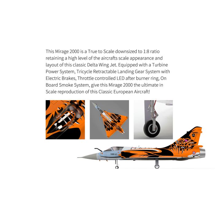 HSD Jets Mirage 2000 Gas Turbine RC Jet PNP (no Tx/Rx/Turb/Bat) w/Vector Thrust