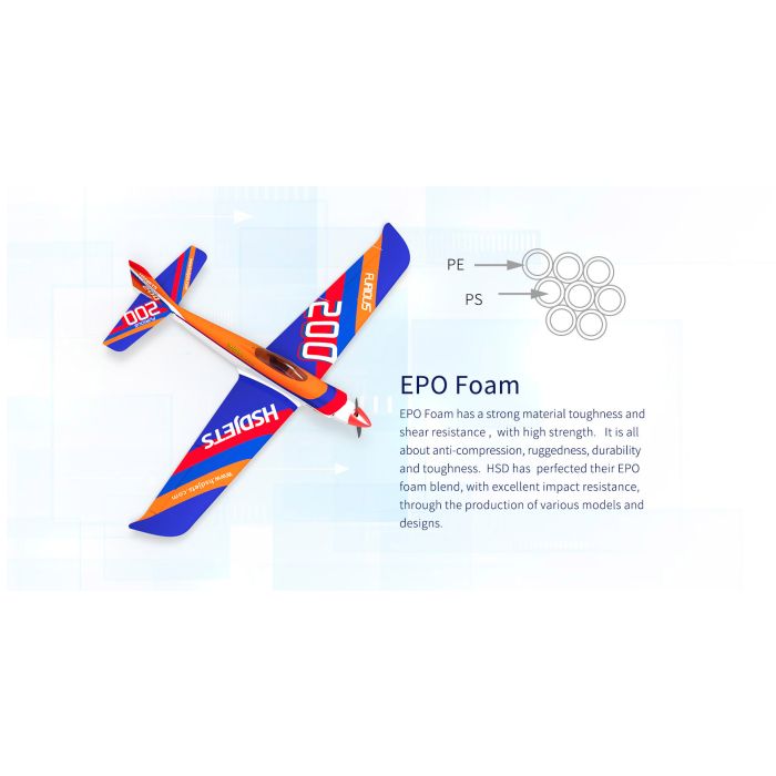 HSD Jets Furious 200 Blue Dragonfly RC Plane PNP (no Tx/Rx/Bat) 100+mph!