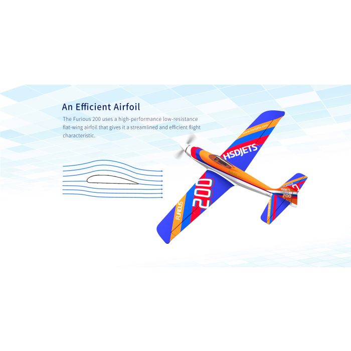 HSD Jets Furious 200 Blue Dragonfly RC Plane PNP (no Tx/Rx/Bat) 100+mph!