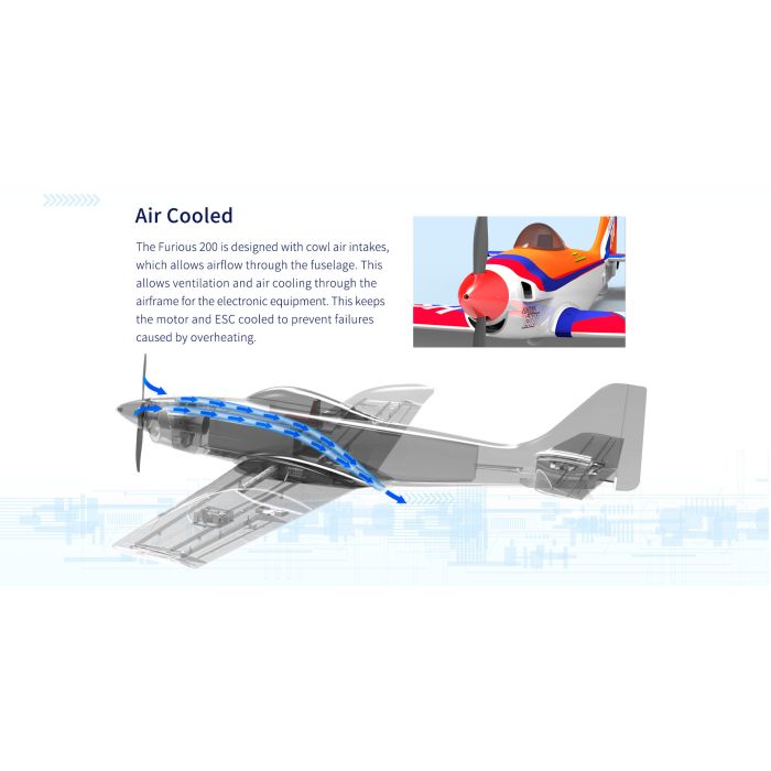 HSD Jets Furious 200 Blue Dragonfly RC Plane PNP (no Tx/Rx/Bat) 100+mph!