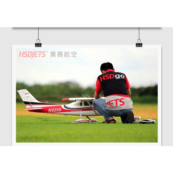 HSD Jets Cessna 182 RC Brushless Electric Plane PNP (no Tx/Rx/Bat) - Red
