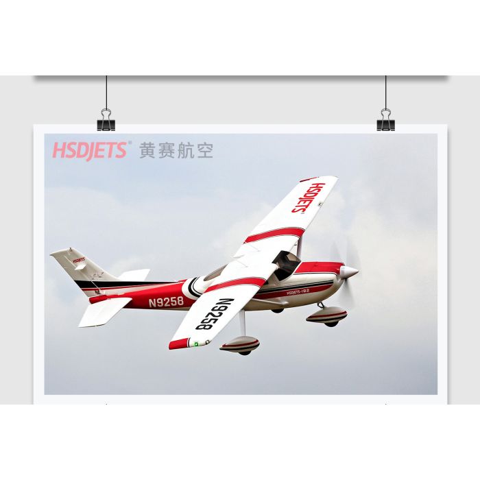 HSD Jets Cessna 182 RC Brushless Electric Plane PNP (no Tx/Rx/Bat) - Red