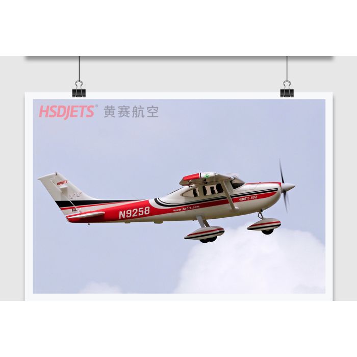 HSD Jets Cessna 182 RC Brushless Electric Plane PNP (no Tx/Rx/Bat) - Red