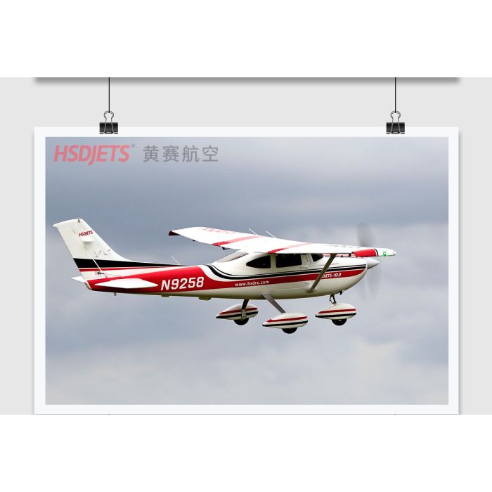 HSD Jets Cessna 182 RC Brushless Electric Plane PNP (no Tx/Rx/Bat) - Red
