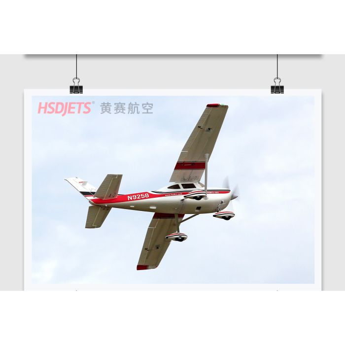 HSD Jets Cessna 182 RC Brushless Electric Plane PNP (no Tx/Rx/Bat) - Red