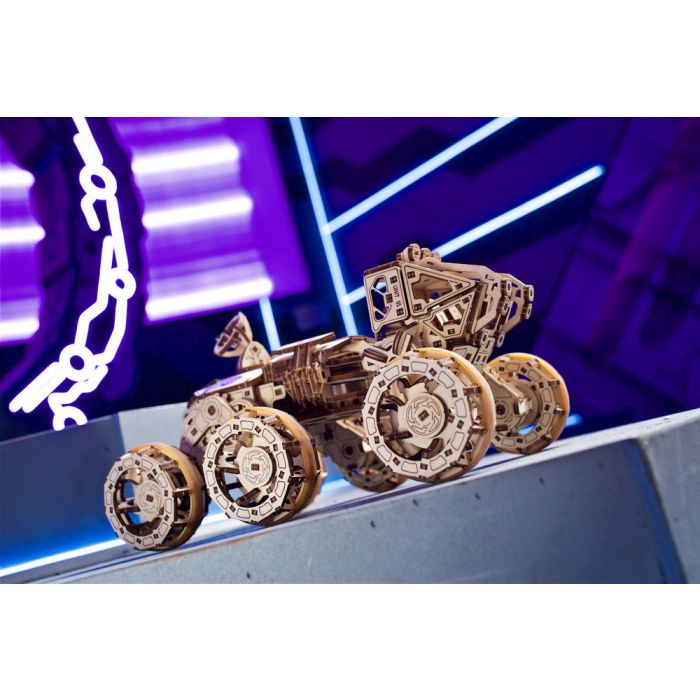 UGears Manned Mars Rover Mechanical Wood Construction Kit