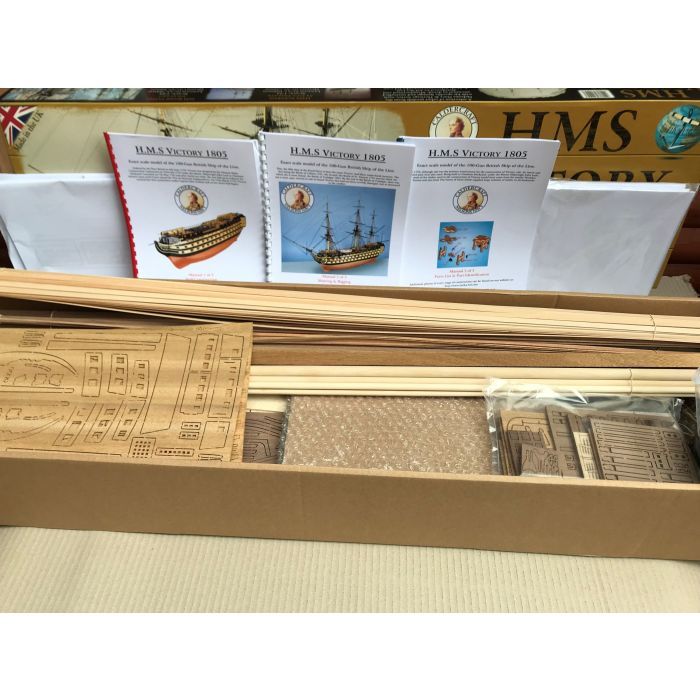 HMS Victory (1805 Trafalgar) Scale 1:72 Period Ship Highly Detailed, Accurate, Wooden Kit