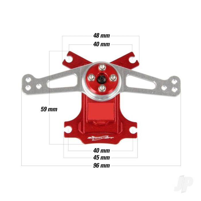 Hitec Ultra Duty Rudder Tray Conversion Set (58499) 