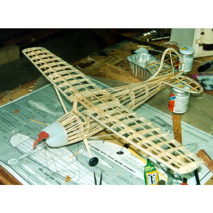 Cessna 170 Flying Model Balsa Aircraft Kit 610mm Wingspan from Guillow's