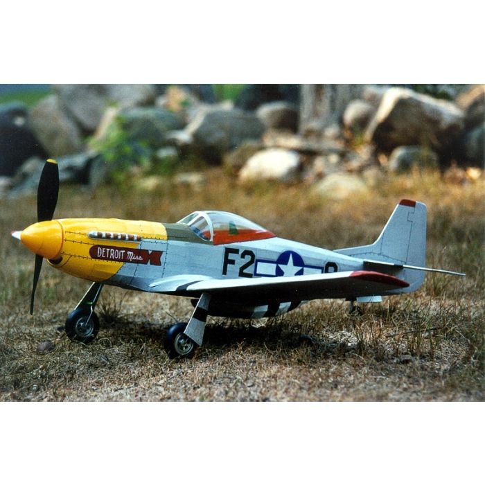 P-51 Mustang Flying Model Balsa Aircraft Kit 705mm Wingspan from Guillow's