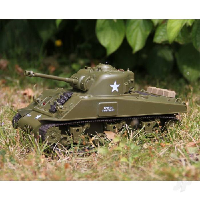 Henglong 1:30 Sherman Easy Eight RC Tank with IR Battle System and Sound
