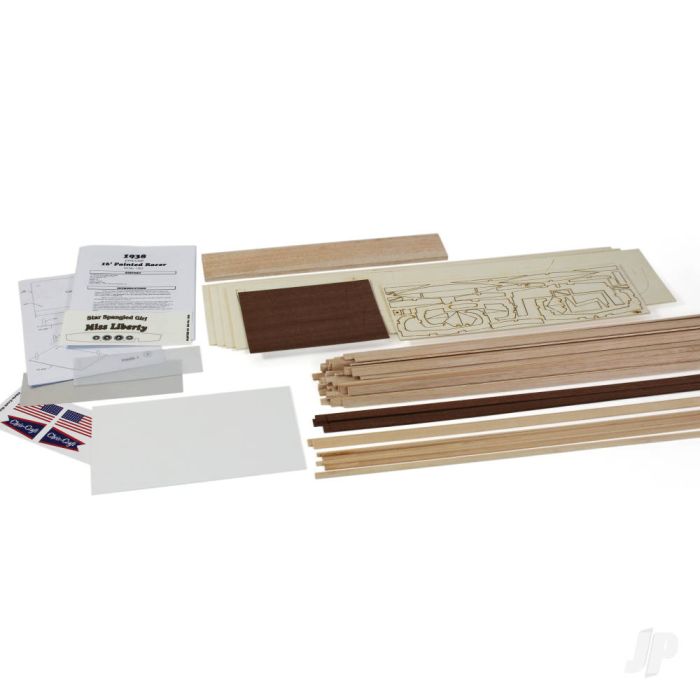 Dumas 16ft Chris-Craft Painted Racer (1263) Wooden Ship Boat Kit