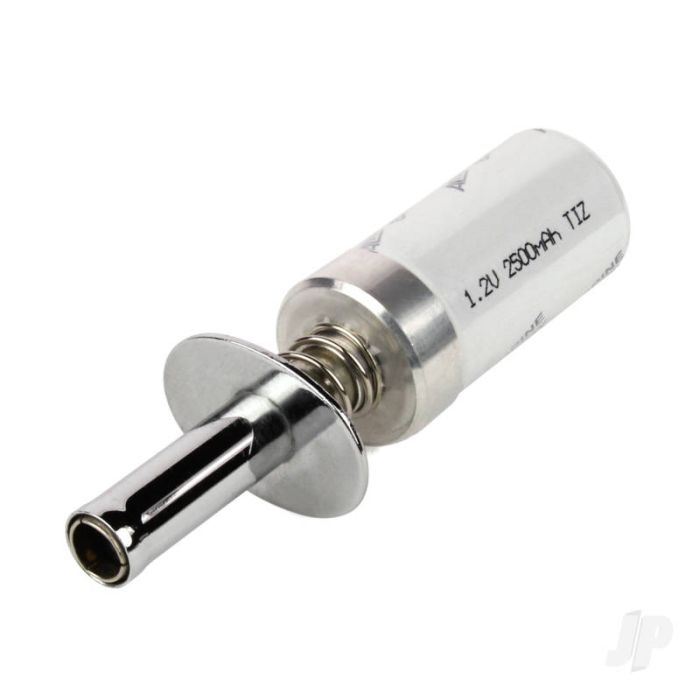 JP Short Glow Start Clip with 2500mAh NiMH Battery + Charger for RC Nitro Models