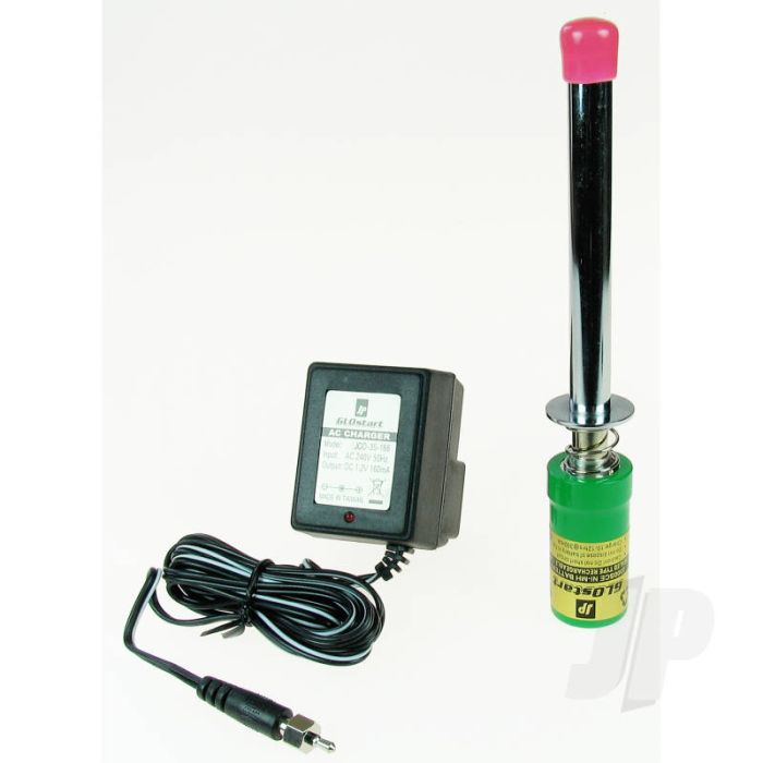 JP Long Glow Start Clip | 3300mAh NiMH + Charger for RC Nitro Models