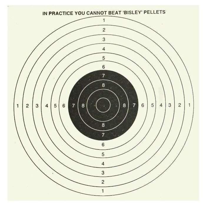 Bisley 17cm (6.75") Grade 1 Double Sided 5 & 1 Shooting Targets - 100