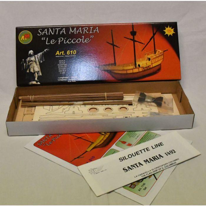 Mantua Santa Maria 1:100 Scale Wood Ship Kit "Le Piccole" - Columbus Flagship 1492 