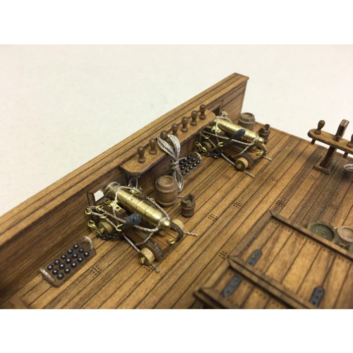 Mantua 18th Century Main & Mizzen Command Deck Wooden Ship Kit 1:54 Scale