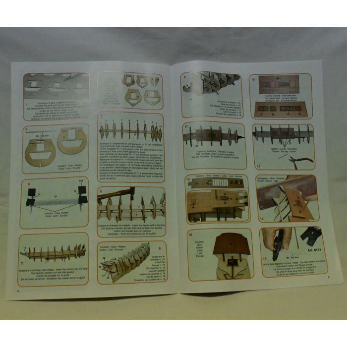 Mantua H.M.S. Victory Wooden Ship Kit Scale 1:200 - Lord Nelson's Flagship