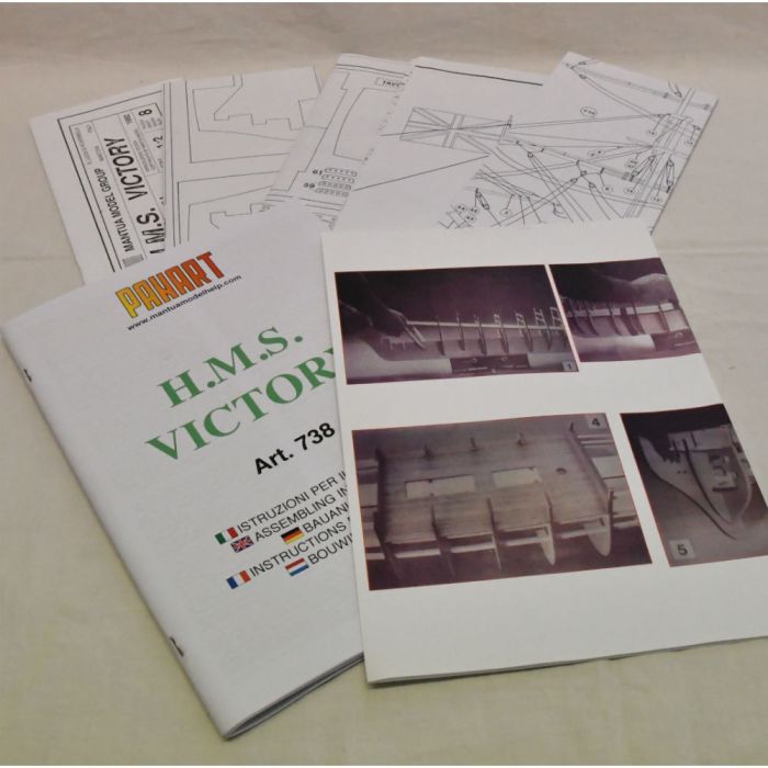Mantua Panart HMS Victory Nelson's Flagship Wooden Ship Kit Scale 1:78  Length 1300mm