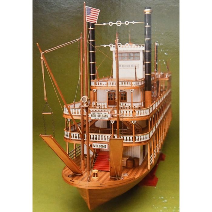 Mississippi Paddle Steamer River Boat 1:50 Large Scale Wooden Kit