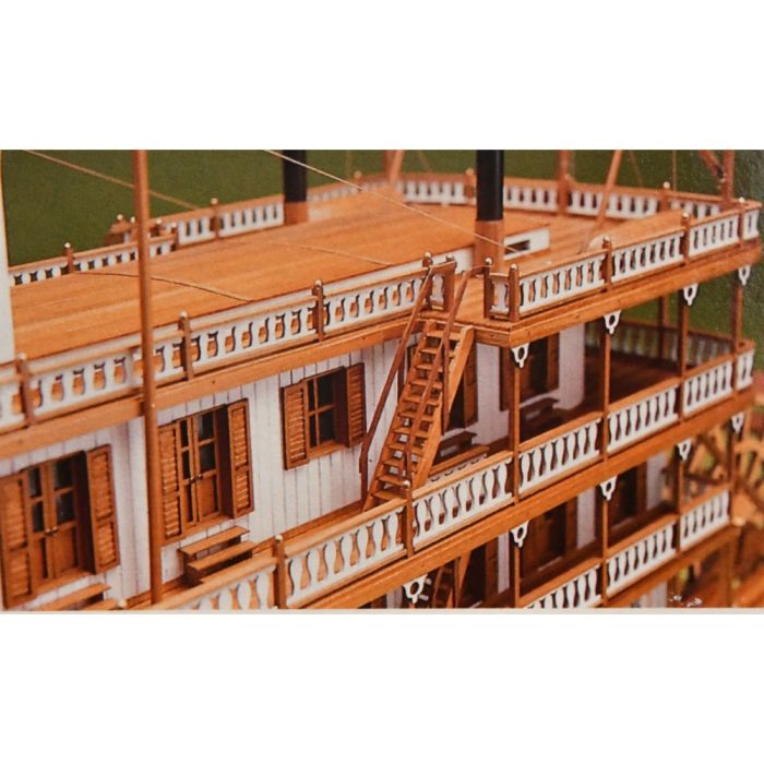 Mississippi Paddle Steamer River Boat 1:50 Large Scale Wooden Kit