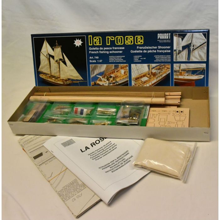 Mantua La Rose. French Fishing Schooner Wooden Kit Scale 1:47