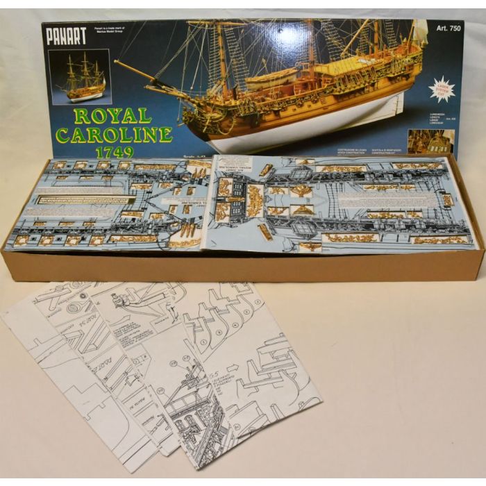 Mantua Panart 1749 Royal Caroline 1:47 Scale Kit - King George II Royal Yacht