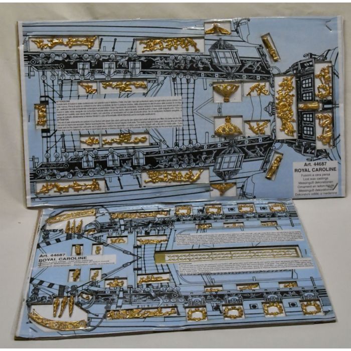 Mantua Panart 1749 Royal Caroline 1:47 Scale Kit - King George II Royal Yacht