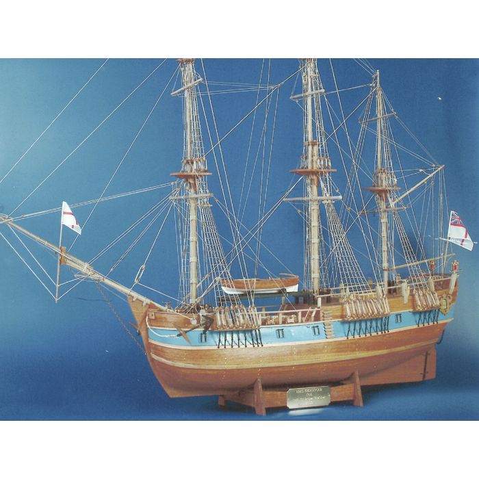 Mantua HM Endeavour Bark 1768 Scale 1:60 Wooden Kit - Captain James Cook's Famous Ship!