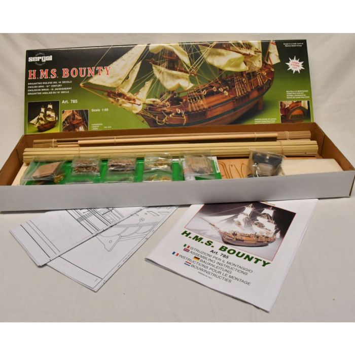 Mantua Sergal H.M.S. Bounty 1:60 Scale Wood Ship Kit