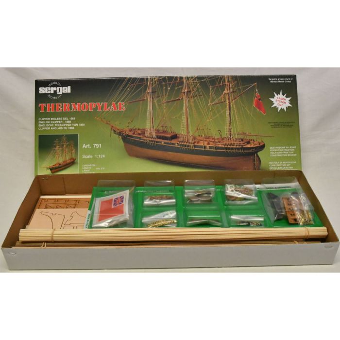 Mantua Thermopylae Tea Clipper Wooden Ship Kit (791) Scale 1:124