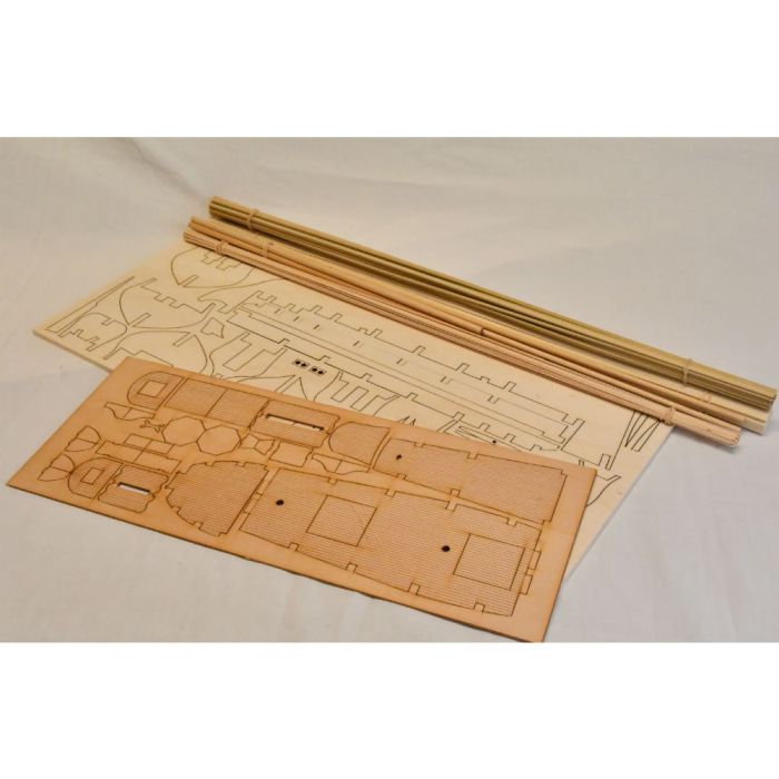 Mantua Racehorse Bomb Ketch Wooden Ship Kit (793) Scale 1:47