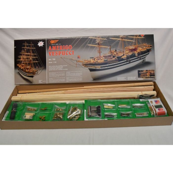 Mantua Amerigo Vespucci Italian Training Ship 1:100 Scale Wood Kit