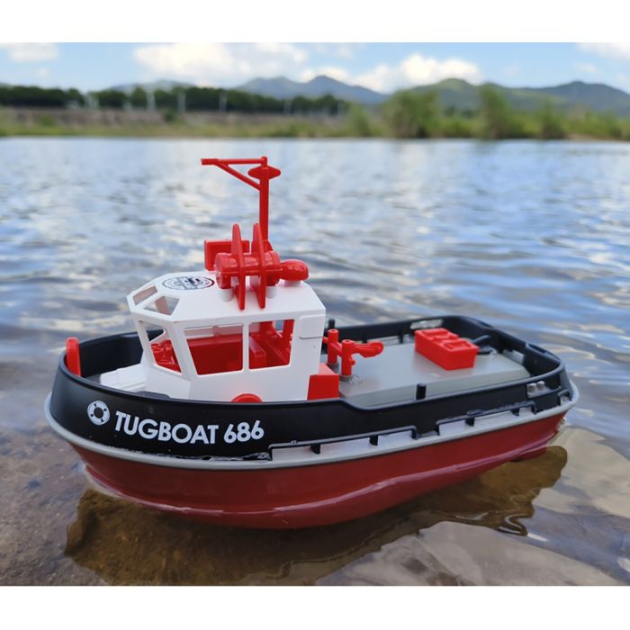 Heng Long 1/72 RTR RC Detailed Scale Tug Boat (280mm) w/ Lights - Green