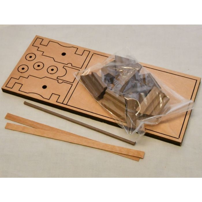 American Coastal Cannon 1780-1812 Mantua Wood Construction Kit 1:17 Scale 100x150mm