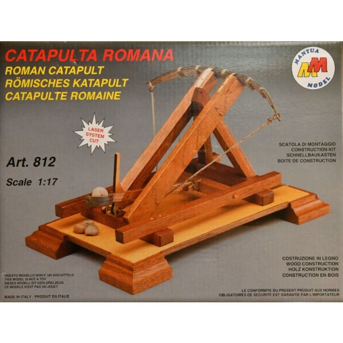 Roman Catapult 1st Century BC Mantua Wood Construction Kit 1:17 Scale 105x210mm