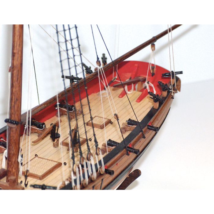 Caldercraft HMS Sherbourne 8 Gun Royal Navy Cutter 1763 Wood Kit 1:64 Scale 