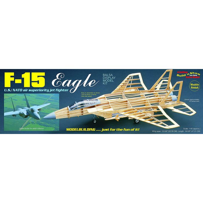 Guillow McDonnell Douglas F-15 Eagle Balsa Model Aircraft Kit