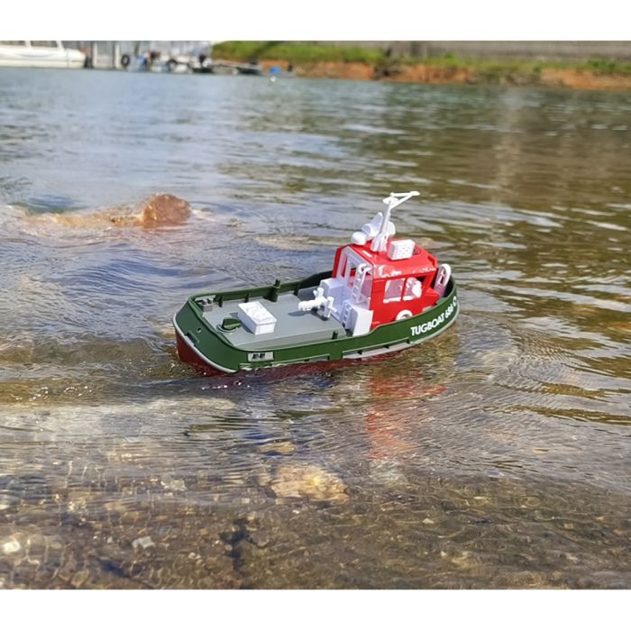Heng Long 1/72 RTR RC Detailed Scale Tug Boat (280mm) w/ Lights - Green