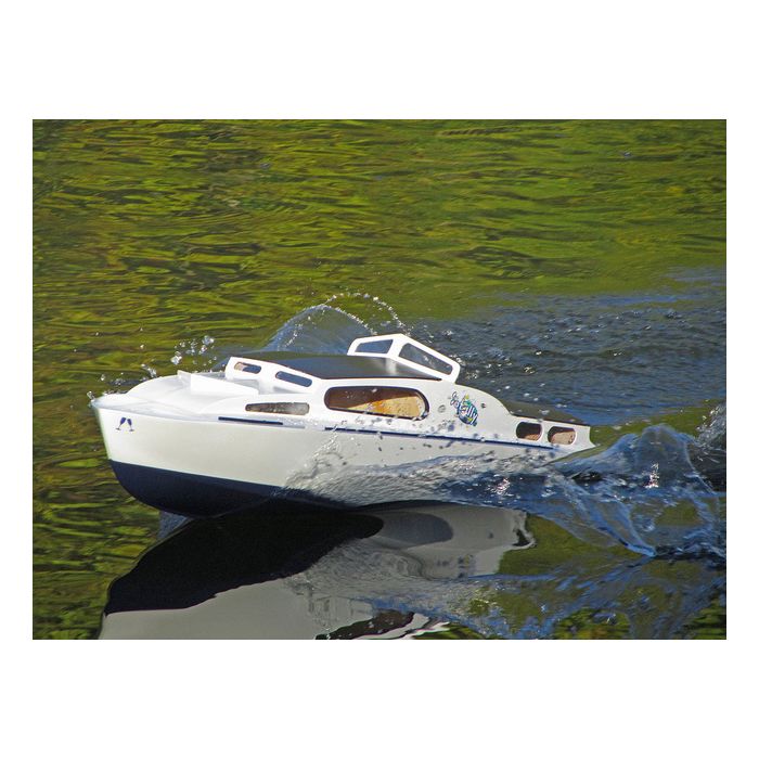 Sea Commander 34in Radio Control Cabin Cruiser Wood Kit with Fittings Set