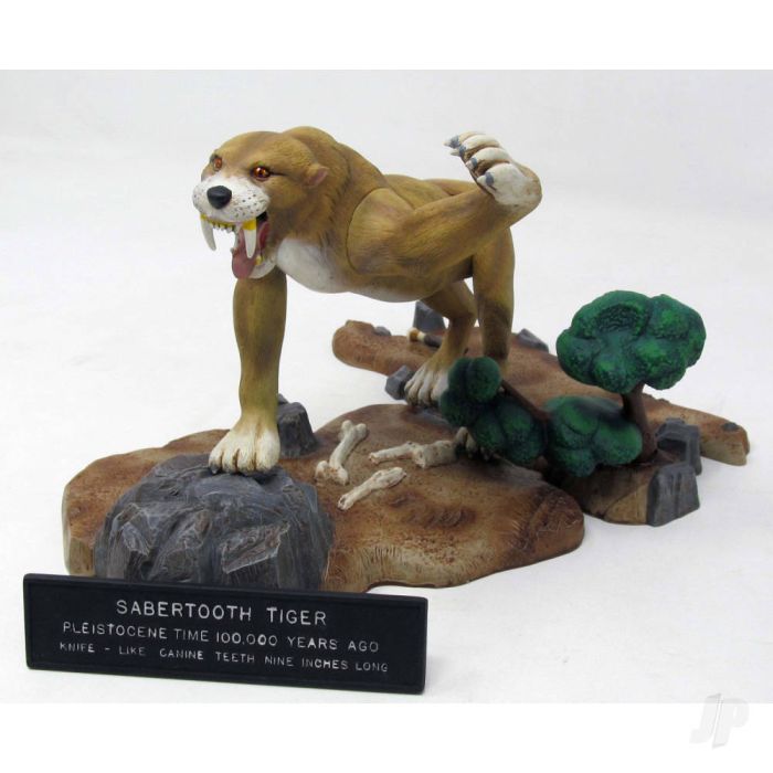 Atlantis Models 1:13 Prehistoric Scenes Saber Tooth Tiger Plastic Kit