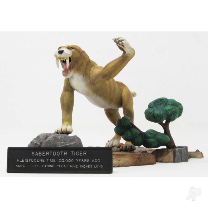 Atlantis Models 1:13 Prehistoric Scenes Saber Tooth Tiger Plastic Kit