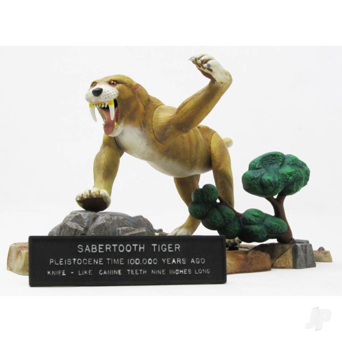 Atlantis Models 1:13 Prehistoric Scenes Saber Tooth Tiger Plastic Kit