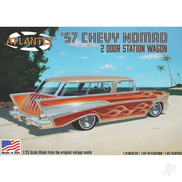 Atlantis Models 1:25 1957 Chevy Nomad Car Plastic Kit