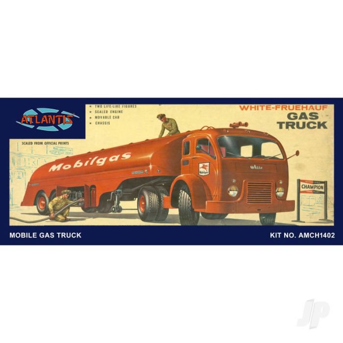Atlantis Models 1:48 Vintage Gas Truck Sinclair/US Army Plastic Model Kit