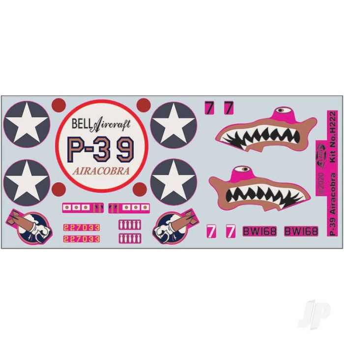 Atlantis Models 1:46 Bell P-39 Airacobra Plastic Model Aircraft Kit