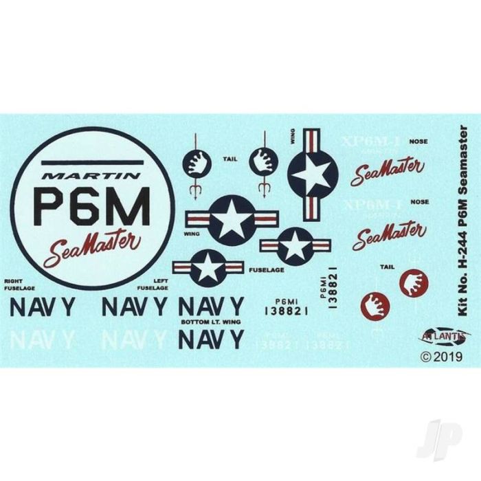 Atlantis Models 1:136 Martin P6M SeaMaster Seaplane Plastic Model Aircraft Kit