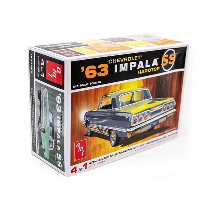 AMT 1:25 1963 Chevy Impala SS 2T Plastic Kit Car Model American