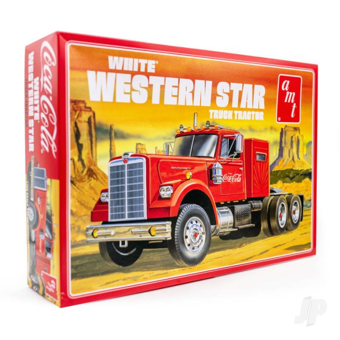 AMT White Western Star Semi Tractor (Coca Cola) Plastic Kit