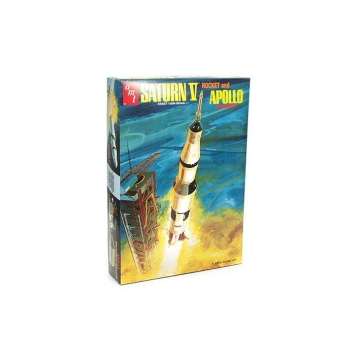 AMT 1:200 NASA Saturn V Rocket Space Plastic Kit Model
